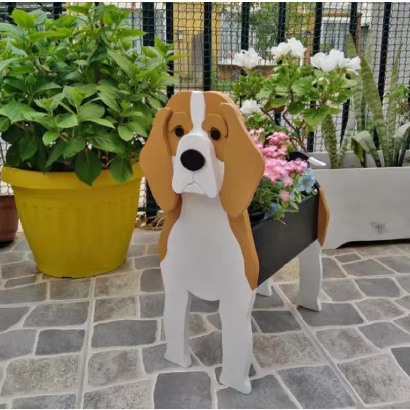 beagle pup planter
